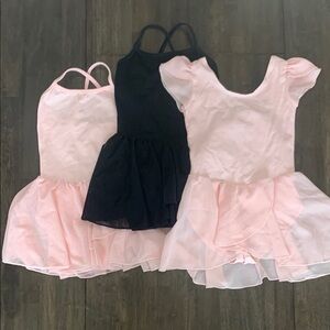 Kids Pink and Black Ballet Costumes